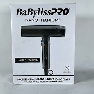 BaBylissPRO Nano Titanium Ionic Dryer - Black